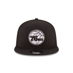 Philadelphia 76ers Basic Black 9FIFTY Snapback Hat