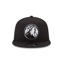 Minnesota Timberwolves Basic Black & White 9FIFTY Snapback Hat