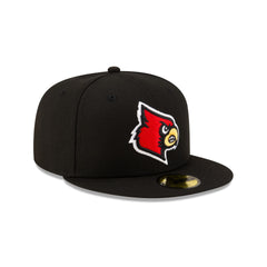 Louisville Cardinals Black 59FIFTY Fitted Hat
