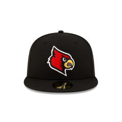Louisville Cardinals Black 59FIFTY Fitted Hat