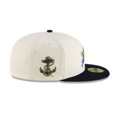 Navy Midshipmen Chrome Midnight 59FIFTY Fitted