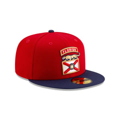 Florida Panthers Scarlet & Navy 59FIFTY Fitted Hat