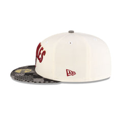 Florida State Seminoles Chrome Black Denim 59FIFTY Fitted Hat
