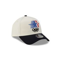 Olympic Heritage Los Angeles 1984 Olympic Games Stars Chrome White Navy 9FORTY A-Frame Snapback Hat
