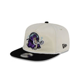 Erie Moon Mammoths Chrome White Golfer Adjustable Hat