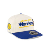 Golden State Warriors 1975-1997 Hardwood Classics Sign Stack Chrome White 19TWENTY Adjustable Hat