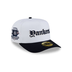 Just Caps Gothic Script New York Yankees 59FIFTY A-Frame Fitted Hat