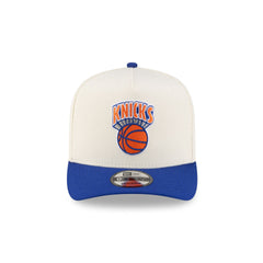 New York Knicks 1964-1992 Hardwood Classics Express Chrome White 9FIFTY A-Frame Snapback Hat