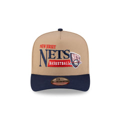 New Jersey Nets 1997-2012 Hardwood Classics Liner Camel 9FIFTY A-Frame Snapback Hat