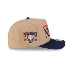 New Jersey Nets 1997-2012 Hardwood Classics Liner Camel 9FIFTY A-Frame Snapback Hat