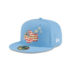 Los Angeles Lakers Red, White & Blue 59FIFTY Fitted Hat