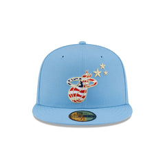Miami Heat Red, White & Blue 59FIFTY Fitted Hat