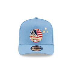 Golden State Warriors Red, White & Blue 9FIFTY A-Frame Snapback Hat