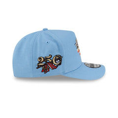 New York Knicks Red, White & Blue 9FIFTY A-Frame Snapback Hat