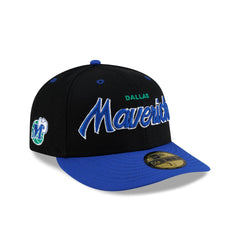 Dallas Mavericks Hardwood Classics 90s Script 59FIFTY Fitted Hat