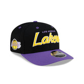 Los Angeles Lakers Hardwood Classics 90s Script 9SEVENTY Stretch-Snap Hat
