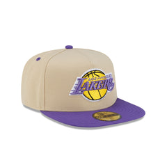 Los Angeles Lakers Hardwood Classics 2000s Gold 59FIFTY A-Frame Fitted Hat