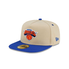 New York Knicks Hardwood Classics 2000s Gold 59FIFTY A-Frame Fitted Hat