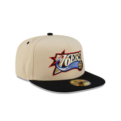 Philadelphia 76ers Hardwood Classics 2000s Gold 59FIFTY A-Frame Fitted Hat