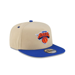 New York Knicks Hardwood Classics 2000s Gold 9FIFTY A-Frame Snapback Hat