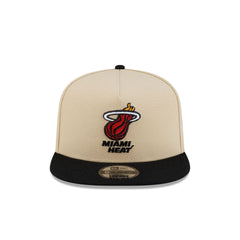 Miami Heat Hardwood Classics 2000s Gold 9FIFTY A-Frame Snapback Hat