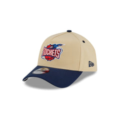 Houston Rockets Hardwood Classics 2000s Gold 9FORTY A-Frame Snapback Hat