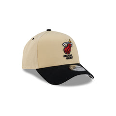 Miami Heat Hardwood Classics 2000s Gold 9FORTY A-Frame Snapback Hat