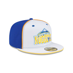Denver Nuggets Hardwood Classics 2000s Optic White Flip 59FIFTY Fitted Hat