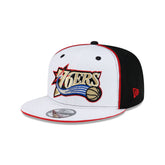 Philadelphia 76ers Hardwood Classics 2000s Optic White Flip 9FIFTY Snapback Hat