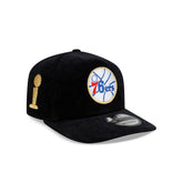 Philadelphia 76ers 1983 Finals Black & Gold Corduroy 19TWENTY Adjustable Hat