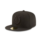 Indianapolis Colts Black On Black 59FIFTY Fitted Hat