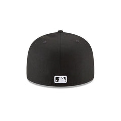 Los Angeles Angels Black and White Basic 59FIFTY Fitted Hat
