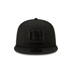 New York Giants Basic Black On Black 9FIFTY Snapback Hat