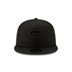 Green Bay Packers Basic Black On Black 9FIFTY Snapback Hat