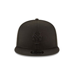 New York Mets Basic All Black 9FIFTY Snapback Hat