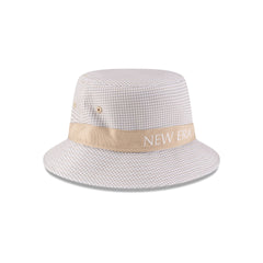 New Era Cap Houndstooth Beige Bucket Hat