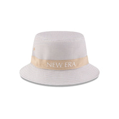 New Era Cap Houndstooth Beige Bucket Hat