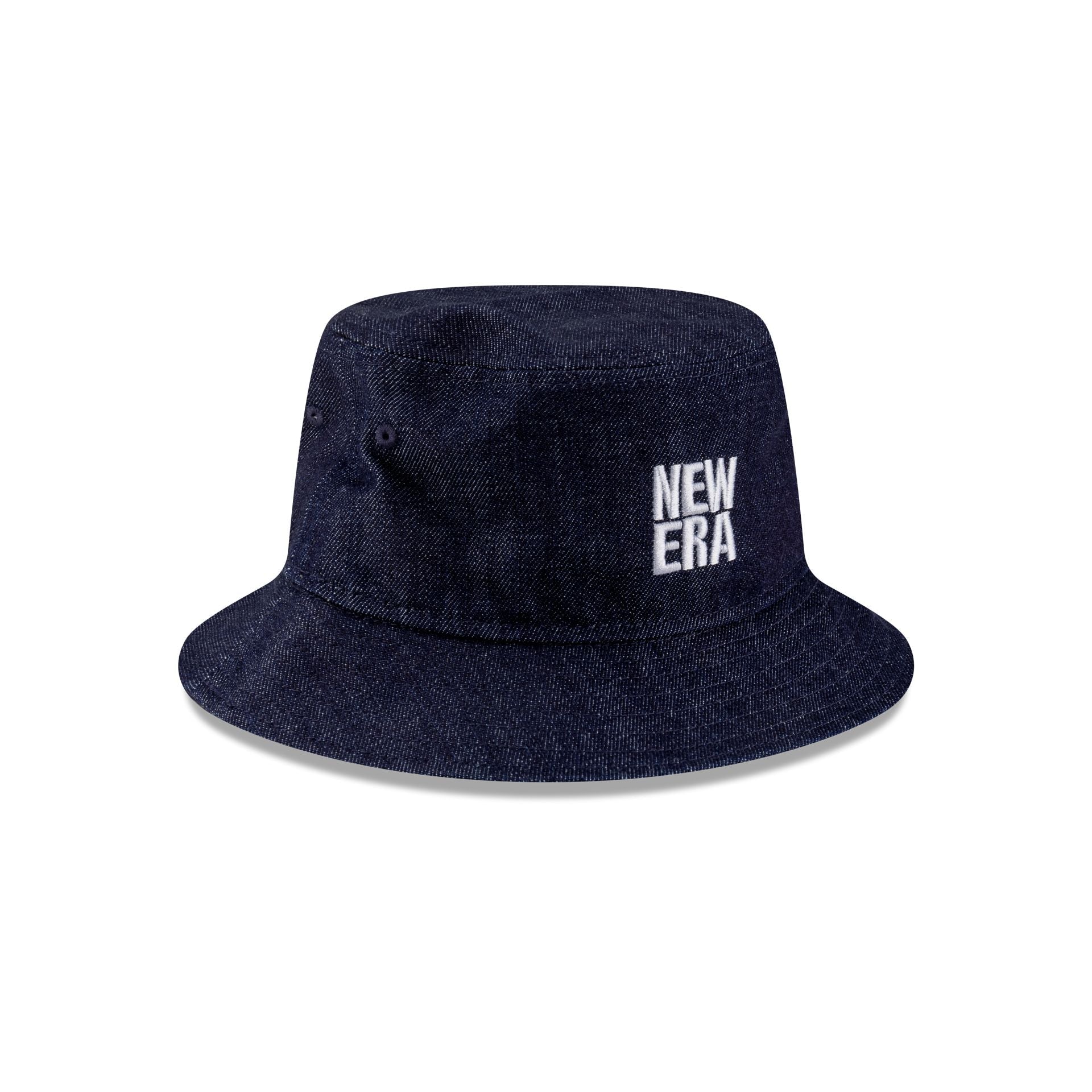 New Era Cap Square Logo Indigo Denim Bucket Hat