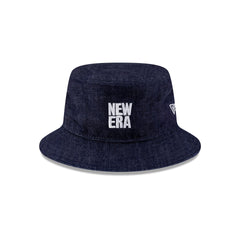 New Era Cap Square Logo Indigo Denim Bucket Hat