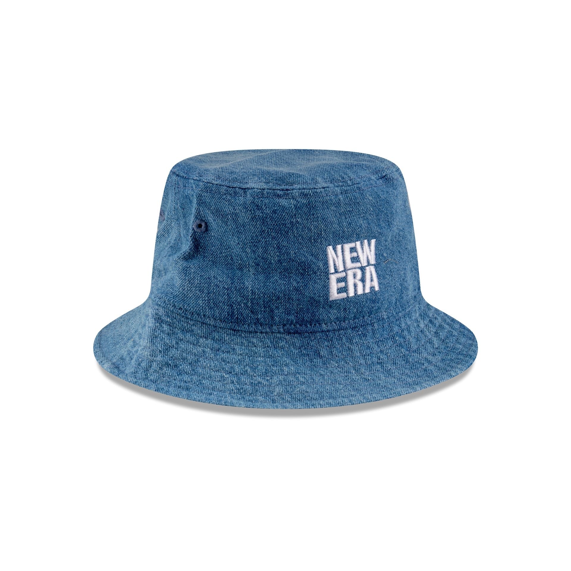 New Era Cap Square Logo Light Denim Bucket Hat