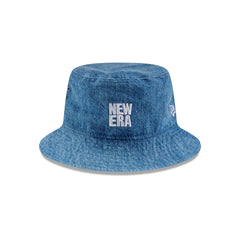 New Era Cap Square Logo Light Denim Bucket Hat