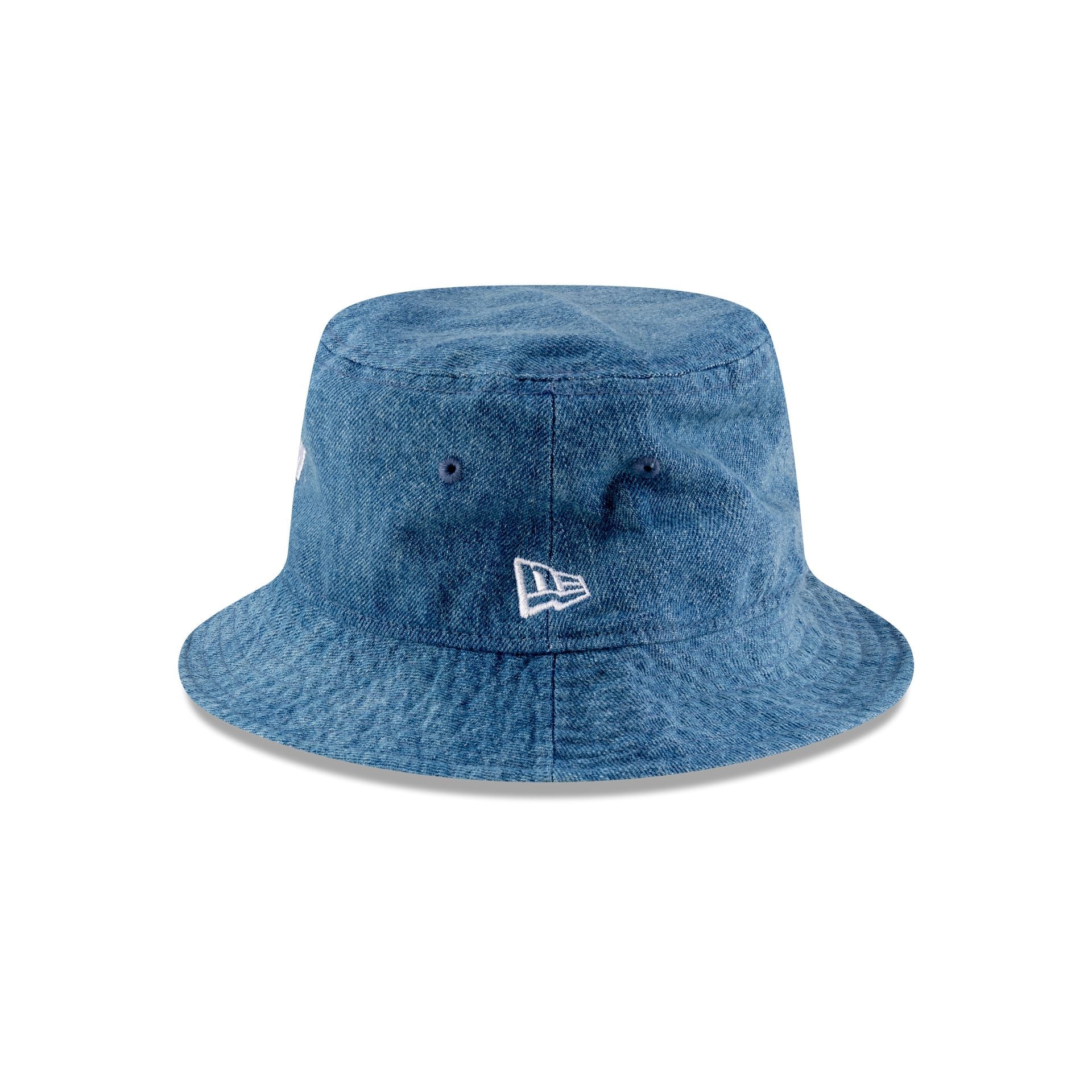 New Era Cap Square Logo Light Denim Bucket Hat