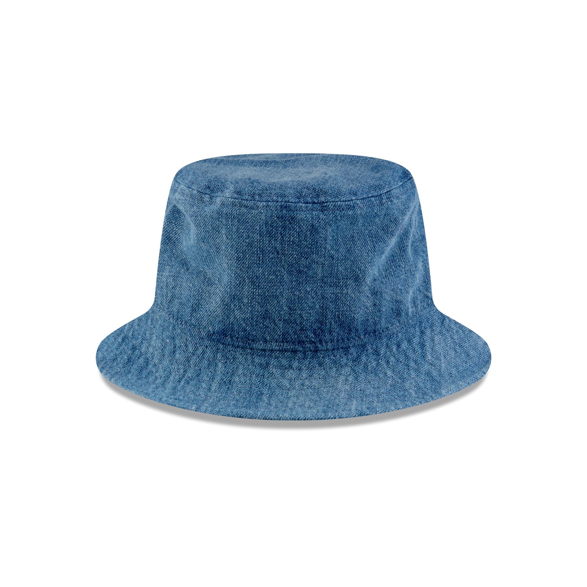 New Era Cap Square Logo Light Denim Bucket Hat