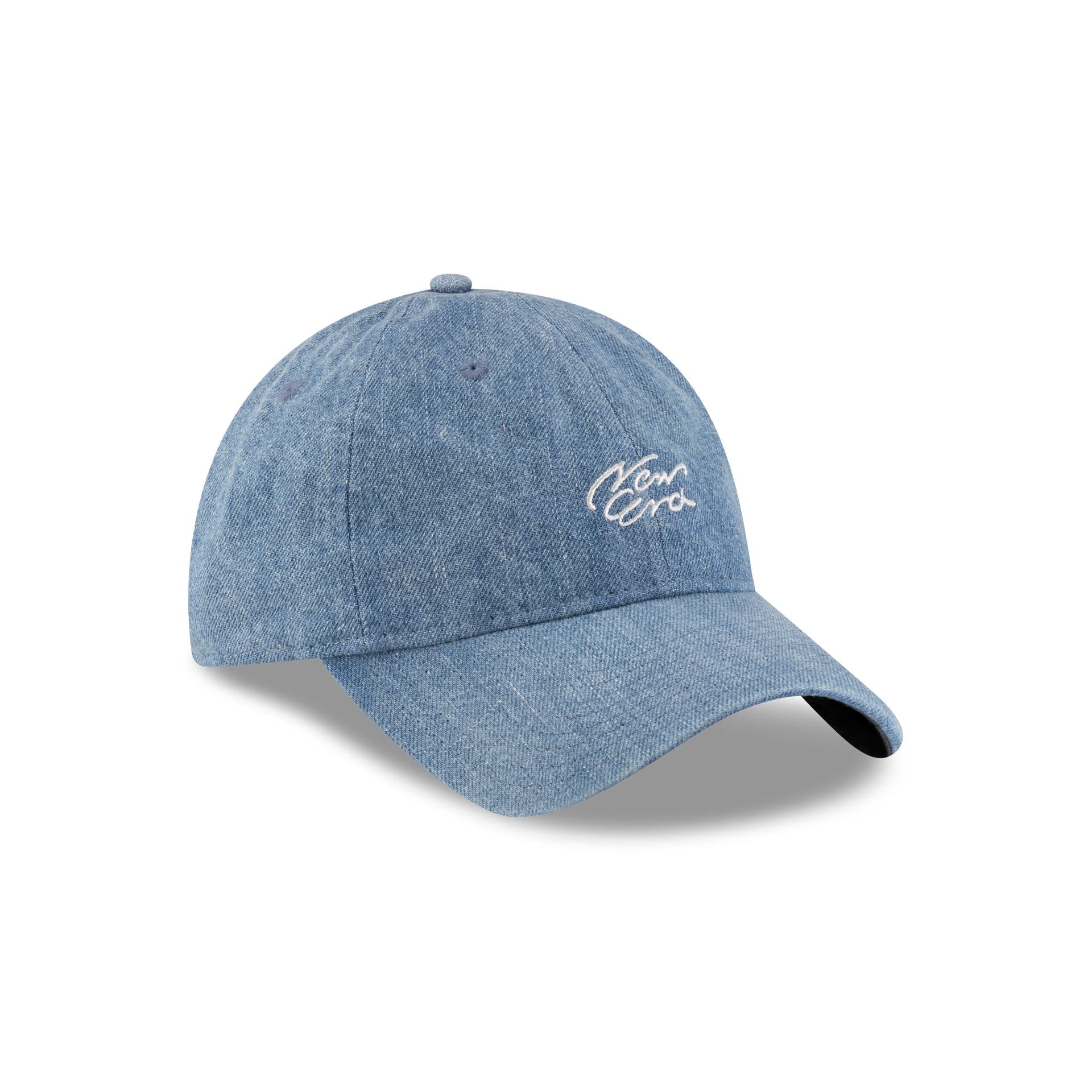 New Era Cap Handwritten Light Denim 9TWENTY Easy Snap Hat