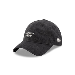 New Era Cap Handwritten Black Denim 9TWENTY Easy Snap Hat