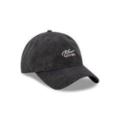 New Era Cap Handwritten Black Denim 9TWENTY Easy Snap Hat