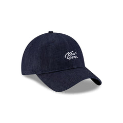 New Era Cap Handwritten Indigo Denim 9TWENTY Easy Snap Hat