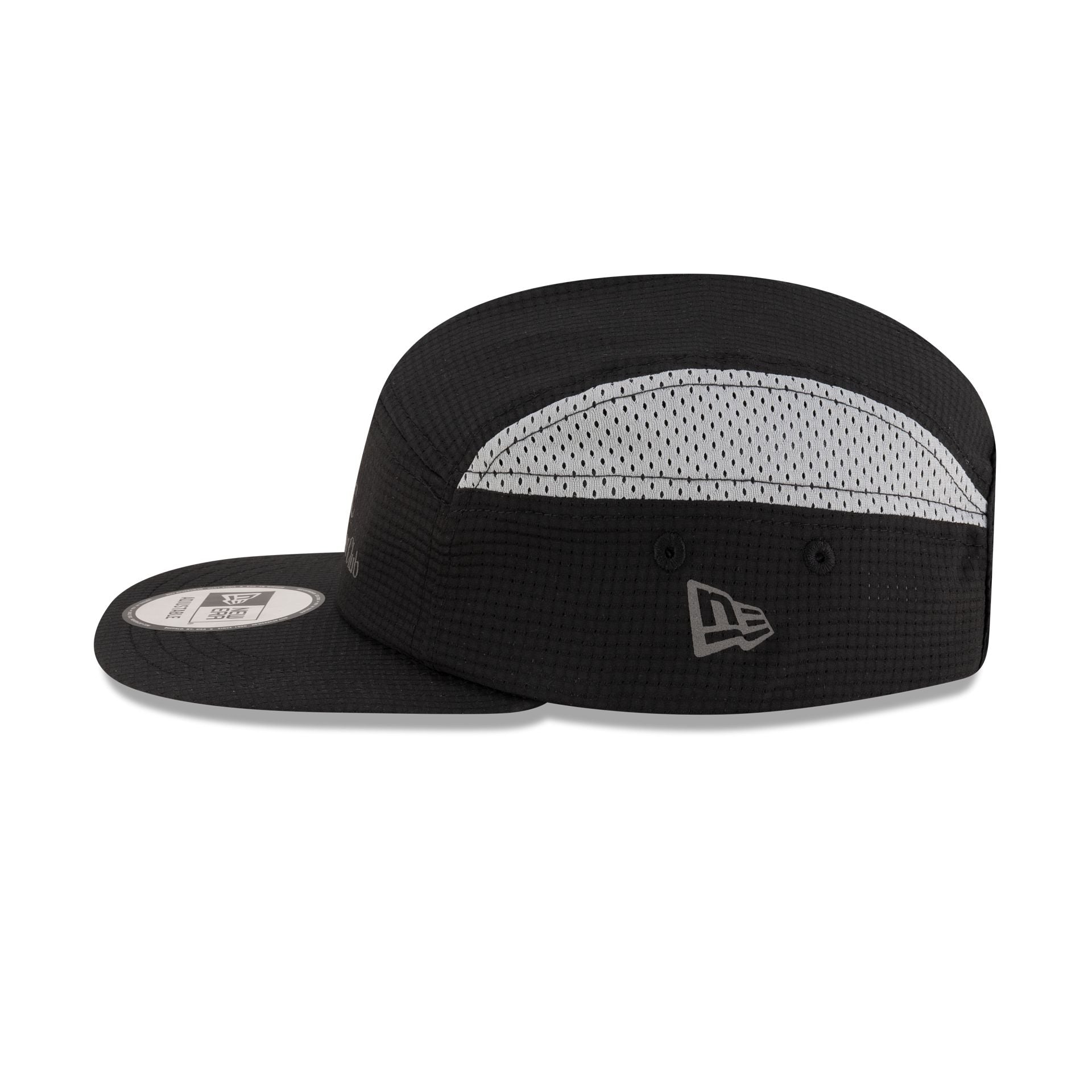 New Era Cap Run Club Black Camper Strapback Hat