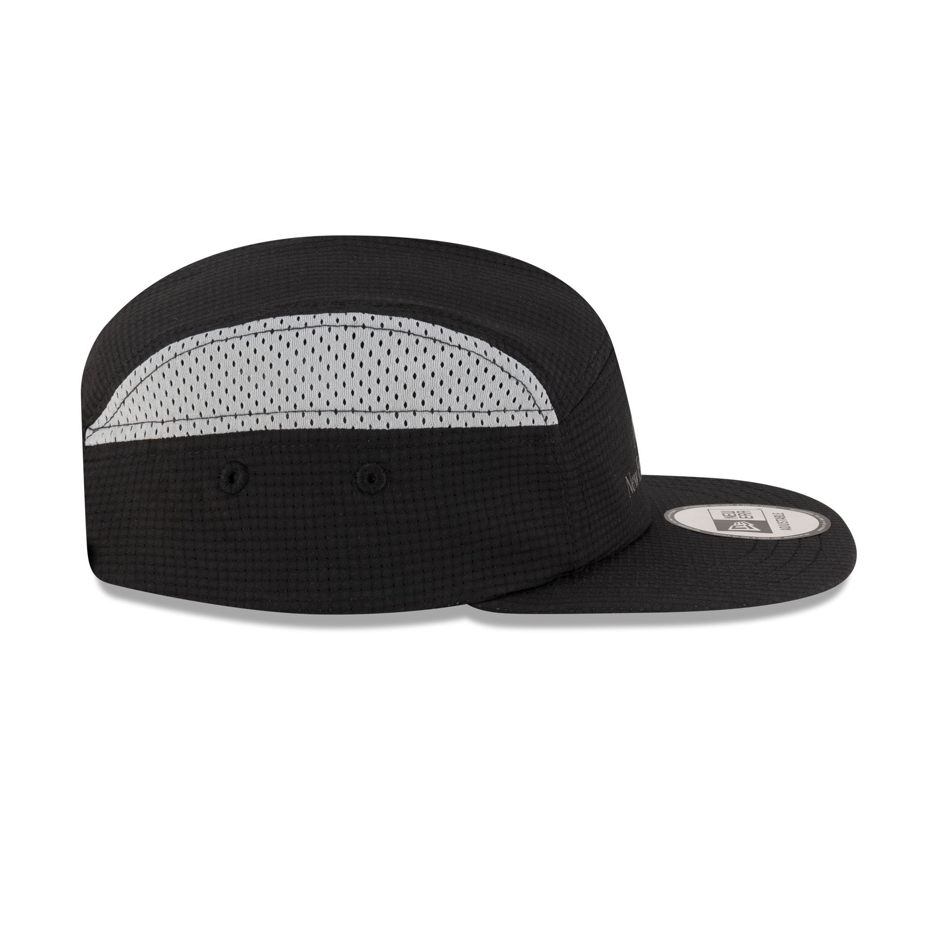 New Era Cap Run Club Black Camper Strapback Hat