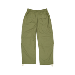 New Era Branded Loose Military Cargo Green Bark Pants